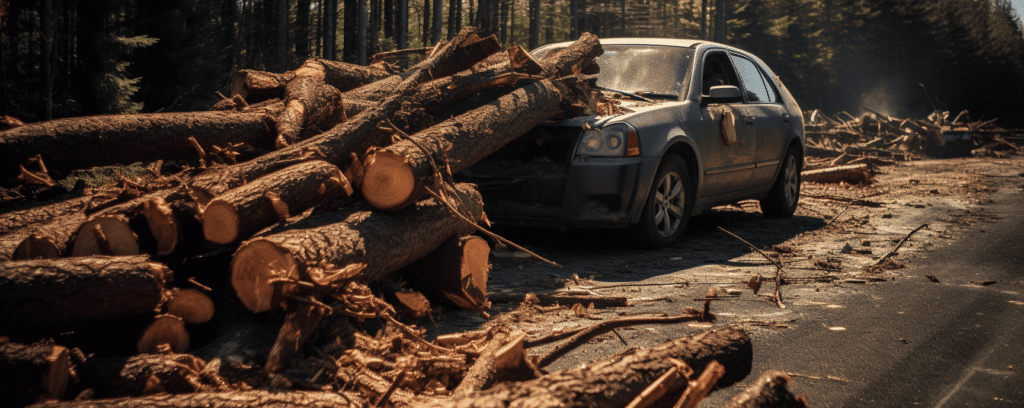 Lumber Truck Accident