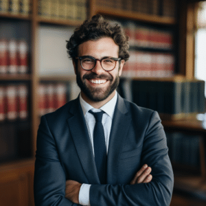 Lawyer smiling at camera