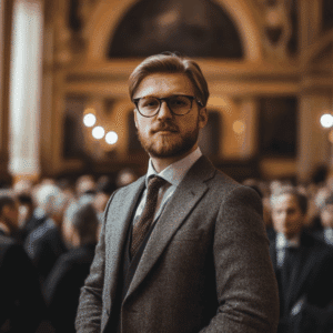 Lawyer in a Court Room